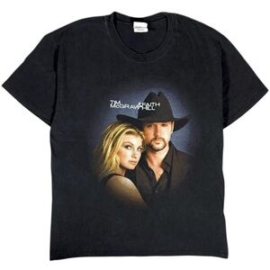 Vintage Tim McGraw Faith Hill Soul 2 Soul Tour 2000 Band T Shirt